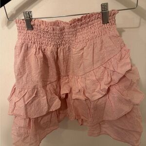 The Shirt by Rochelle Behrens Pink Mini Skirt